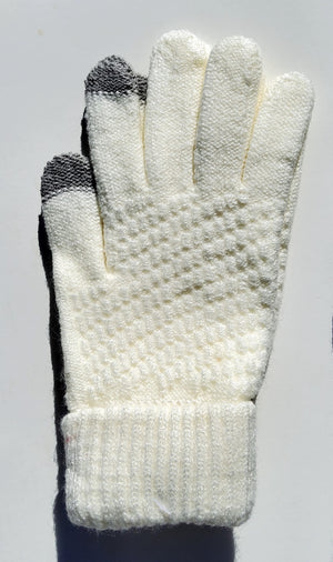 Ribbed Wool Womens Gloves