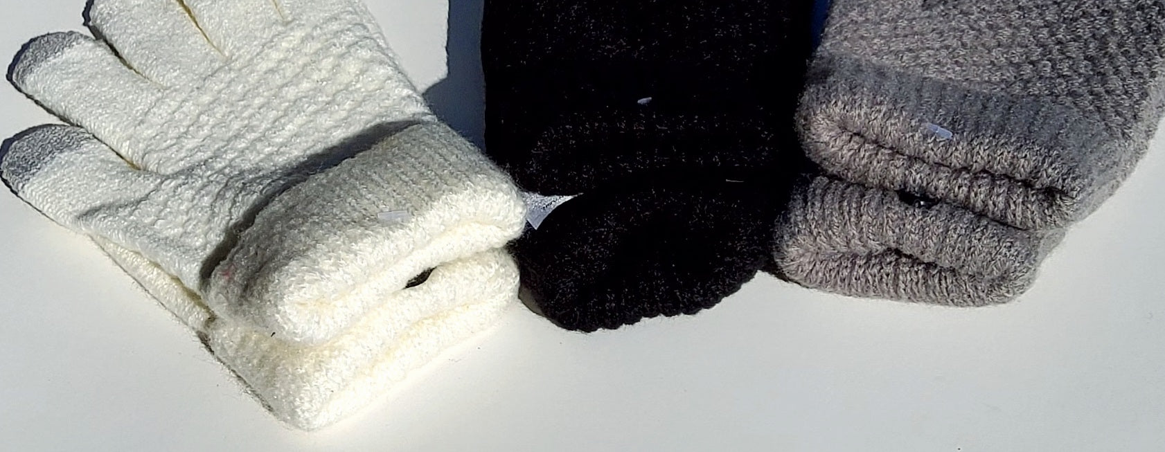 Ribbed Wool Womens Gloves