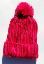 Woven Beanie W/ Pom