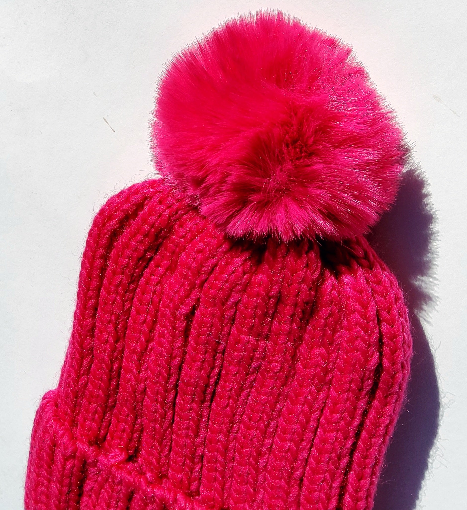 Woven Beanie W/ Pom