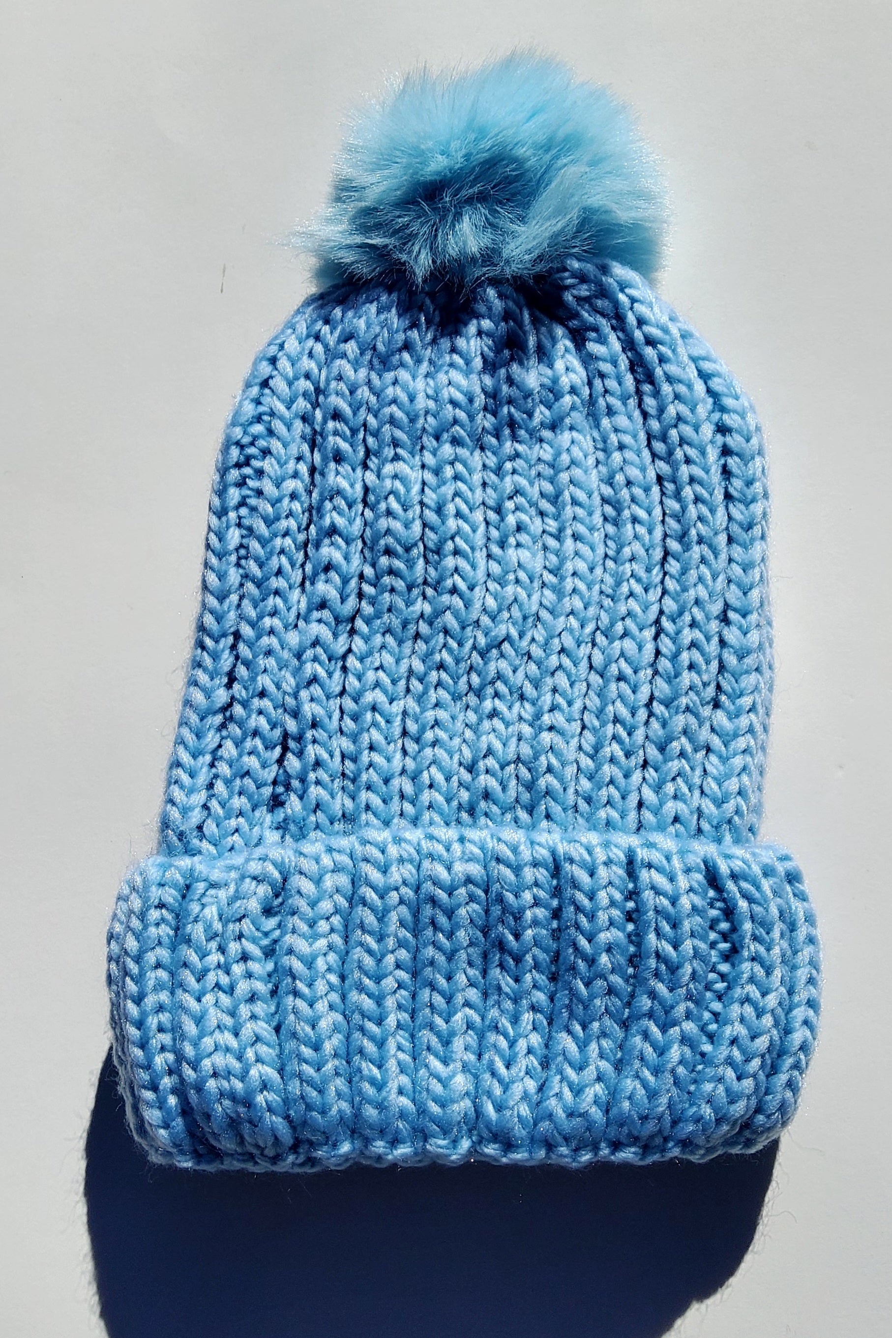 Woven Beanie W/ Pom