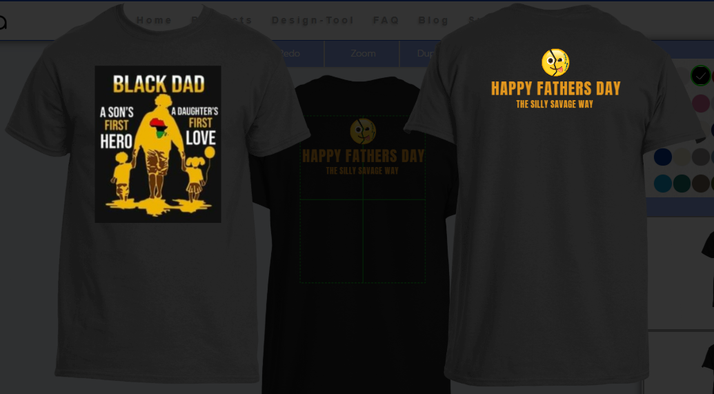 FATHERS DAY BLACK DAD Son And Daughter T Shirts