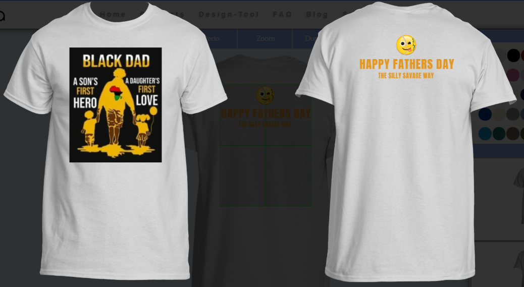 FATHERS DAY BLACK DAD Son And Daughter T Shirts