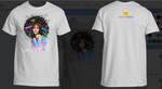 Black Woman Afro Spray Paint T Shirts