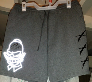 SILLY SAVAGE HOMER CRACK REFLECTIVE COTTON SHORTS