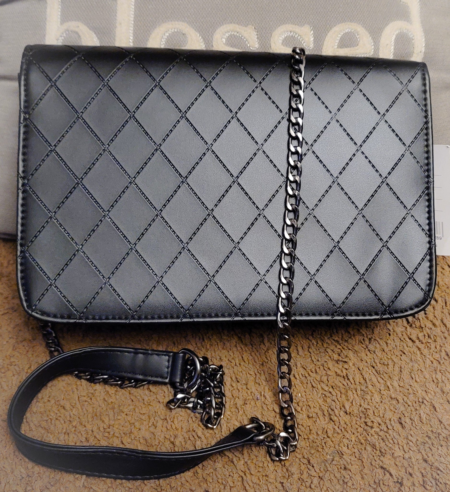 Leather "Black Is Sexy" Chanel 2 Piece Set