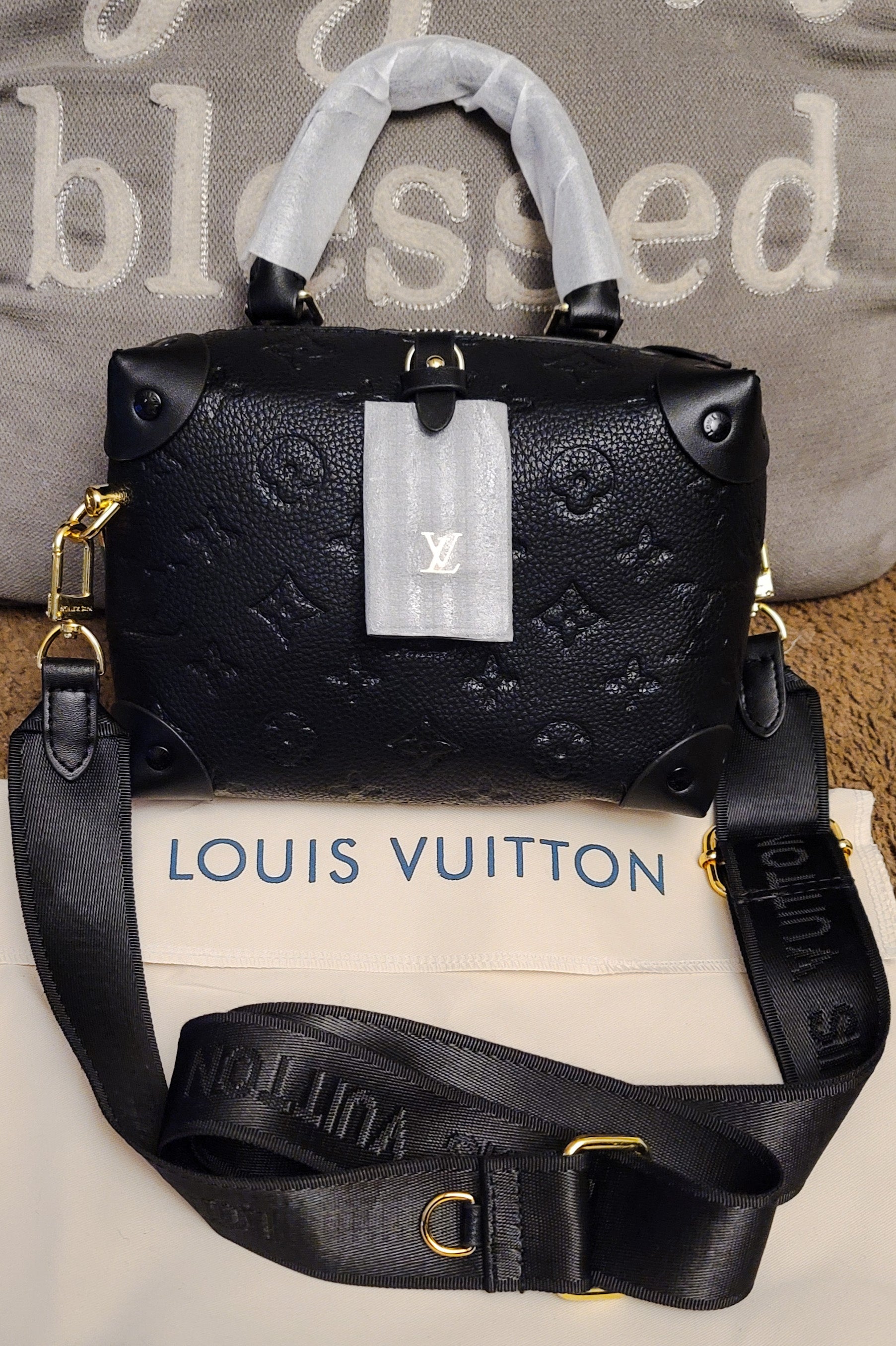 Leather Petite "Money Maker" LV Crossbody Bag