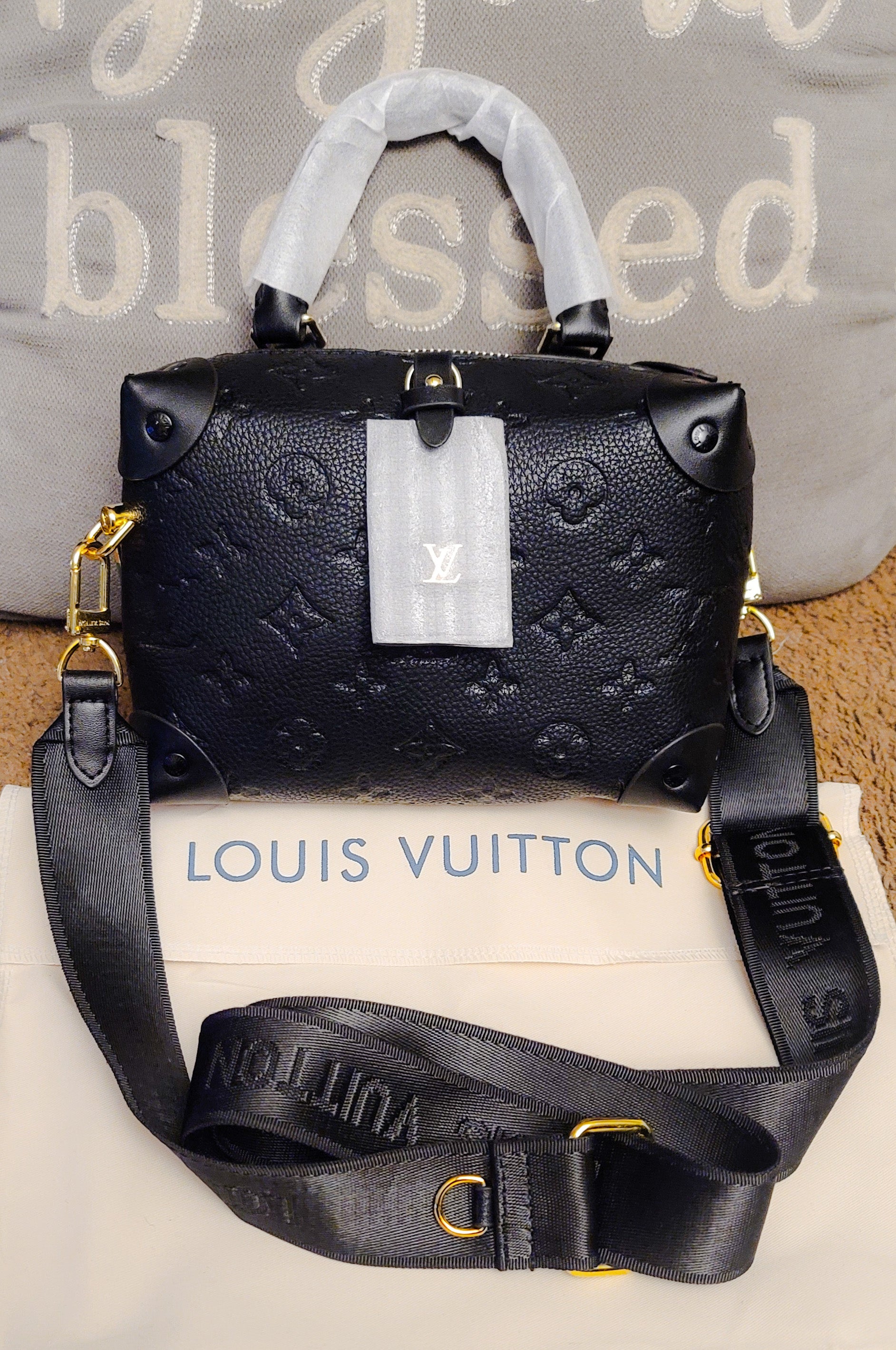 Leather Petite "Money Maker" LV Crossbody Bag