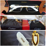 Mens Rimless Glasses By Cartier