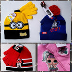 Kids Character Beanies With Gloves