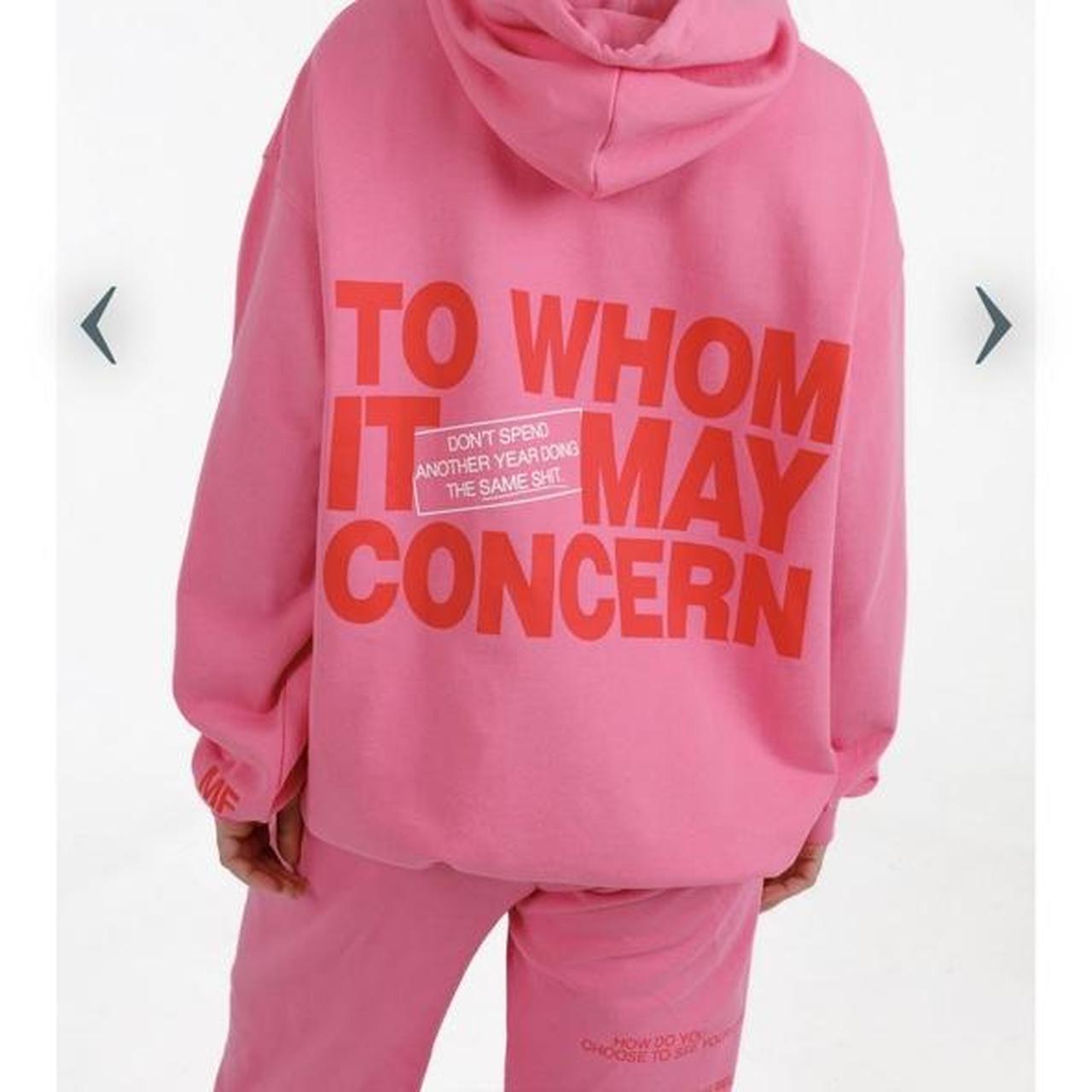 "TO WHOM IT MAY CONCERN" SWEATSUIT