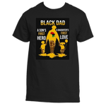 FATHERS DAY BLACK DAD Son And Daughter T Shirts